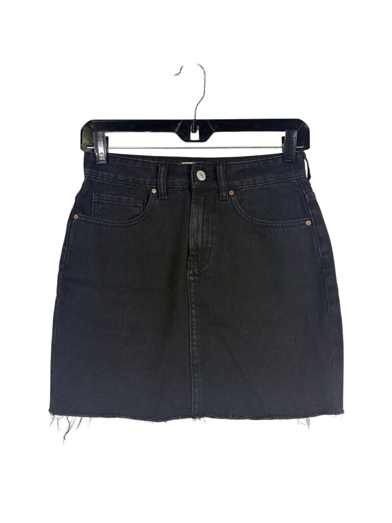 PAC SUN FRAYED DENIM MINI SKIRT