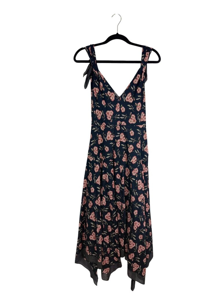 LA VIE REBECCA TAYLOR FLORAL & POLKA DOT DRESS