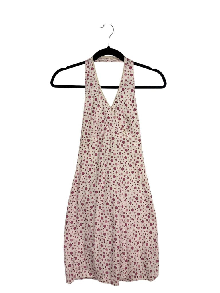 POLKA DOT LACE UP MINI DRESS