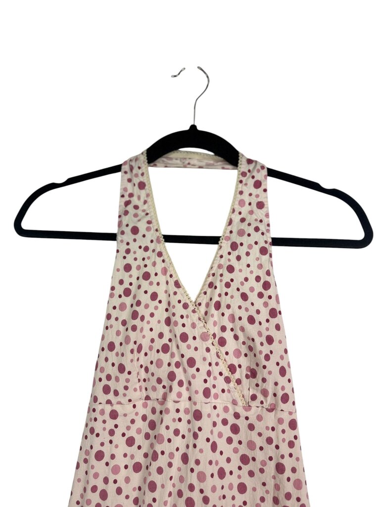POLKA DOT LACE UP MINI DRESS