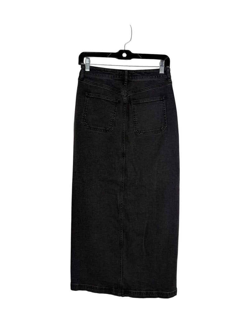 LOFT HIGH RISE DENIM MAXI SKIRT