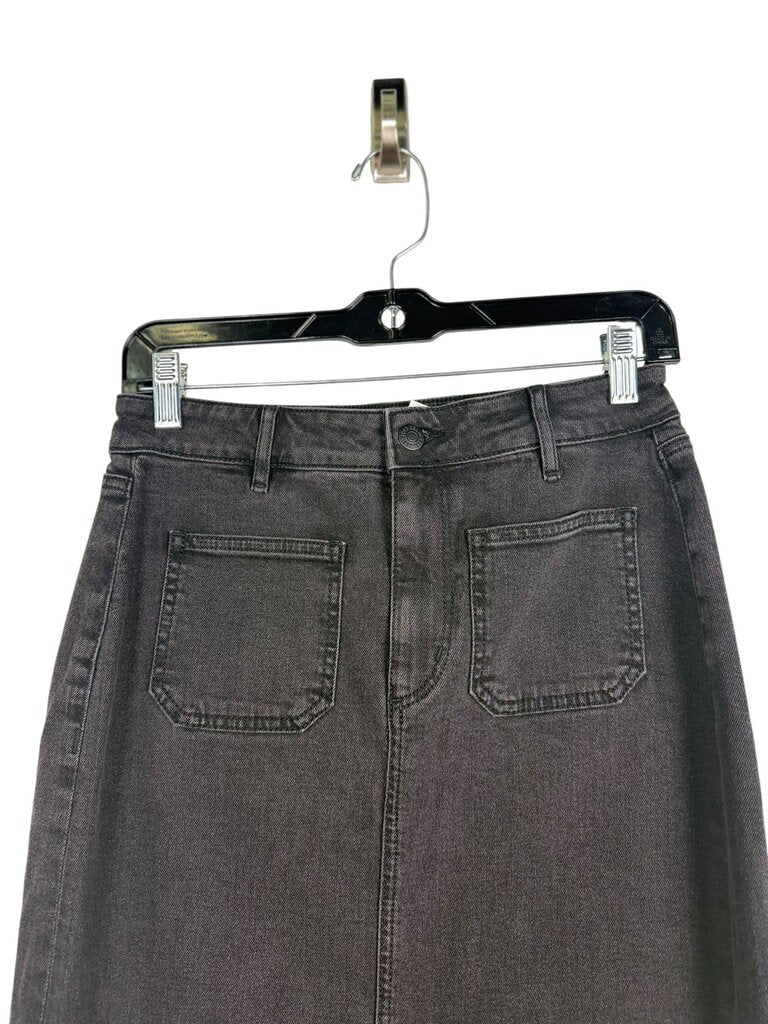 LOFT HIGH RISE DENIM MAXI SKIRT