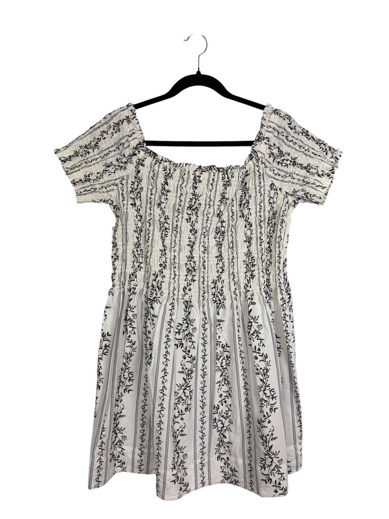 H&M FLORAL SMOCK DRESS