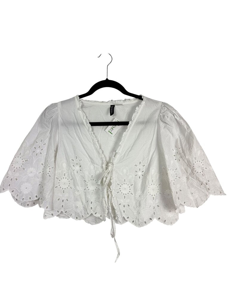 DIVIDED CROPPED EYELET TOPPER