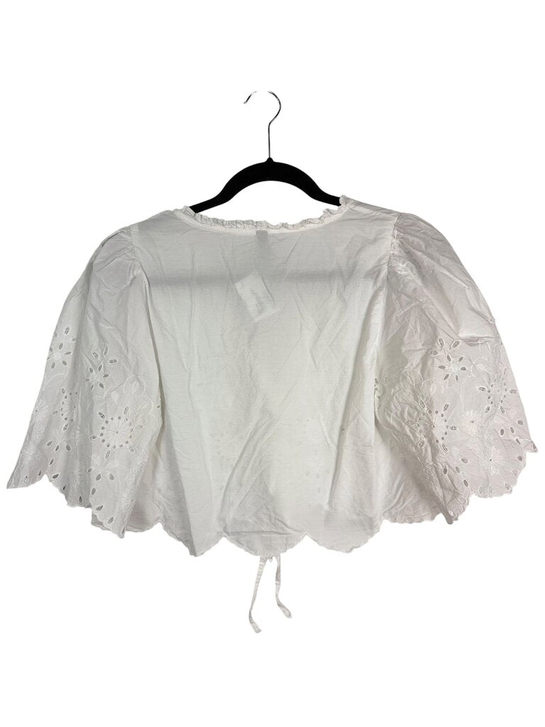 DIVIDED CROPPED EYELET TOPPER
