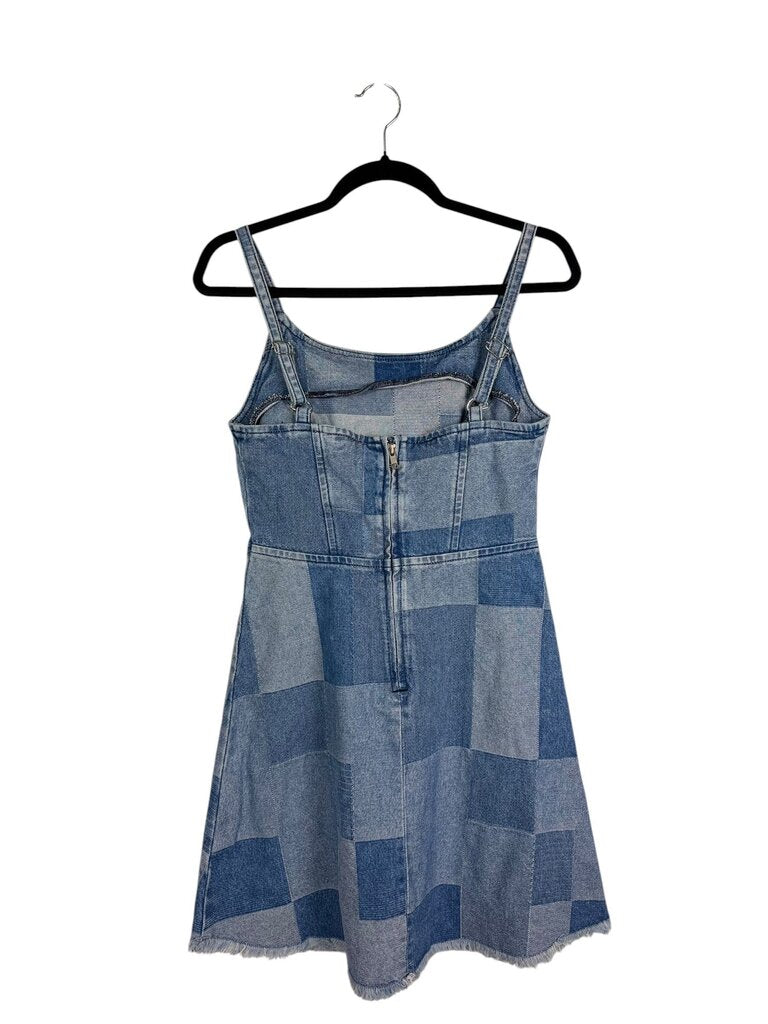 HARPER HERITAGE DENIM PATCHWORK DRESS