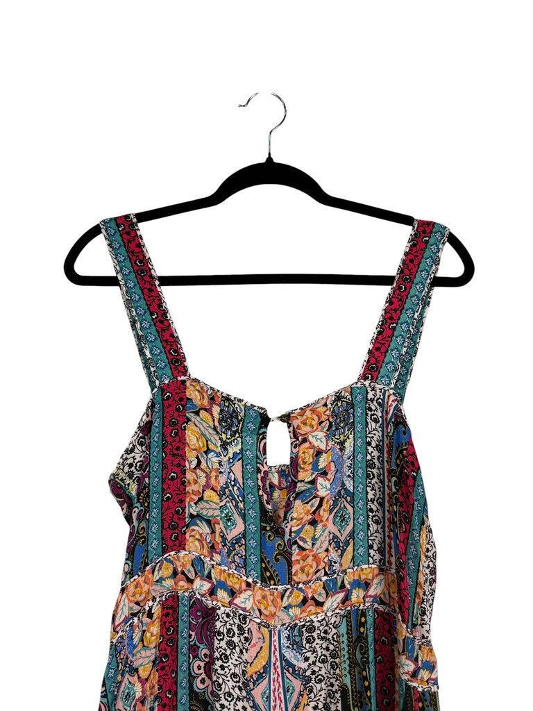 ANTHROPOLOGIE MIX PRINT JUMPSUIT