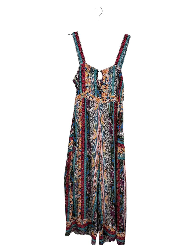 ANTHROPOLOGIE MIX PRINT JUMPSUIT