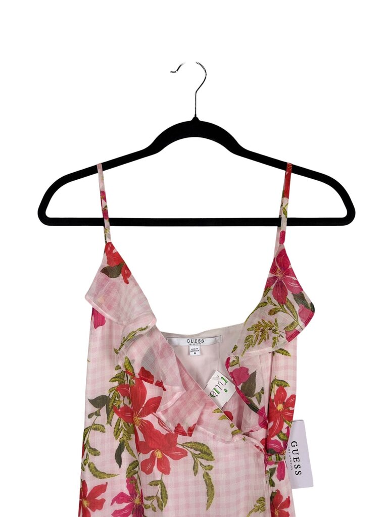 GUESS GINGHAM & FLORAL DRESS