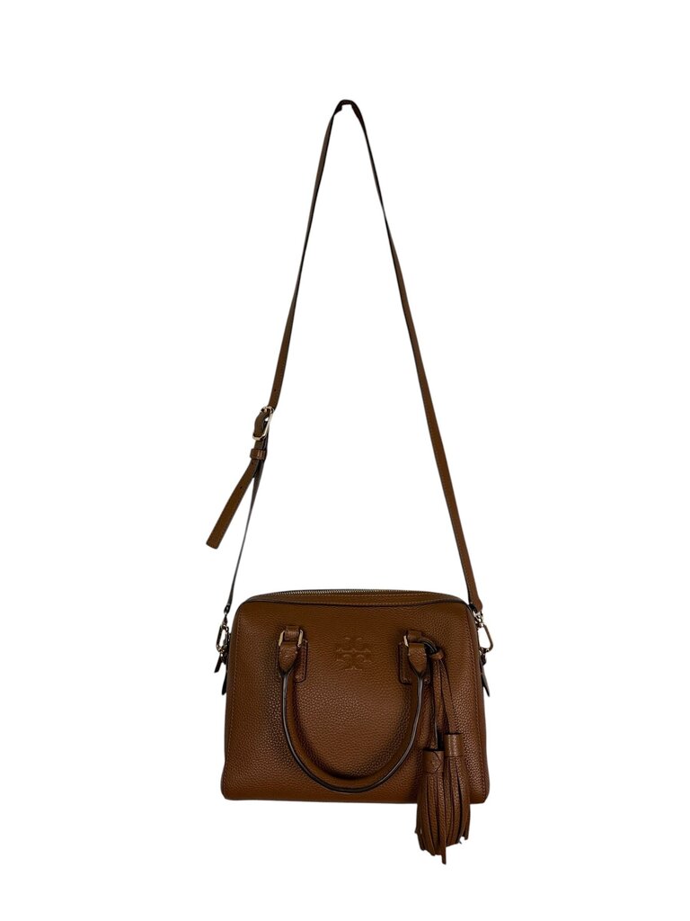 TORY BURCH PEBBLE LEATHER SATCHEL