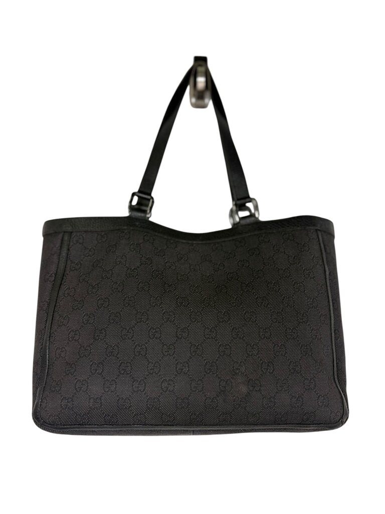 AUTHENTIC GUCCI ABBEY DENIM MONOGRAM TOTE