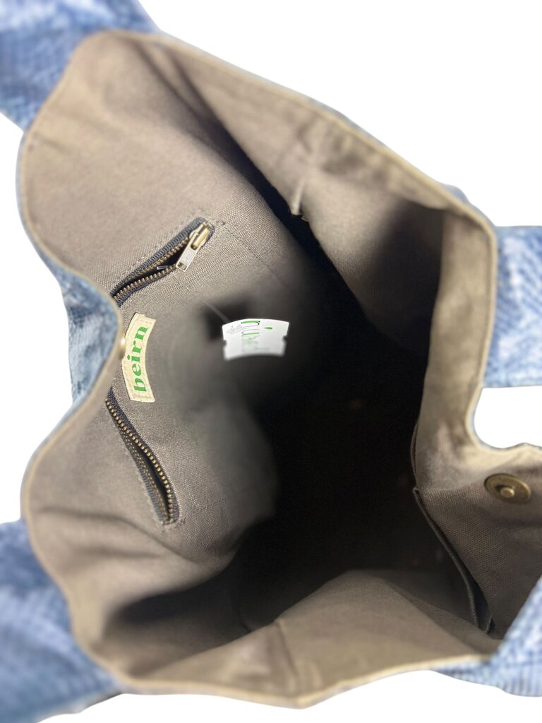 BEIRN SNAKESKIN HOBO BAG