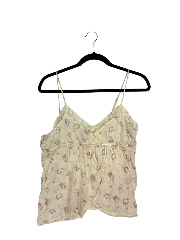 ELIOSE LACE TRIM FLORAL TANK