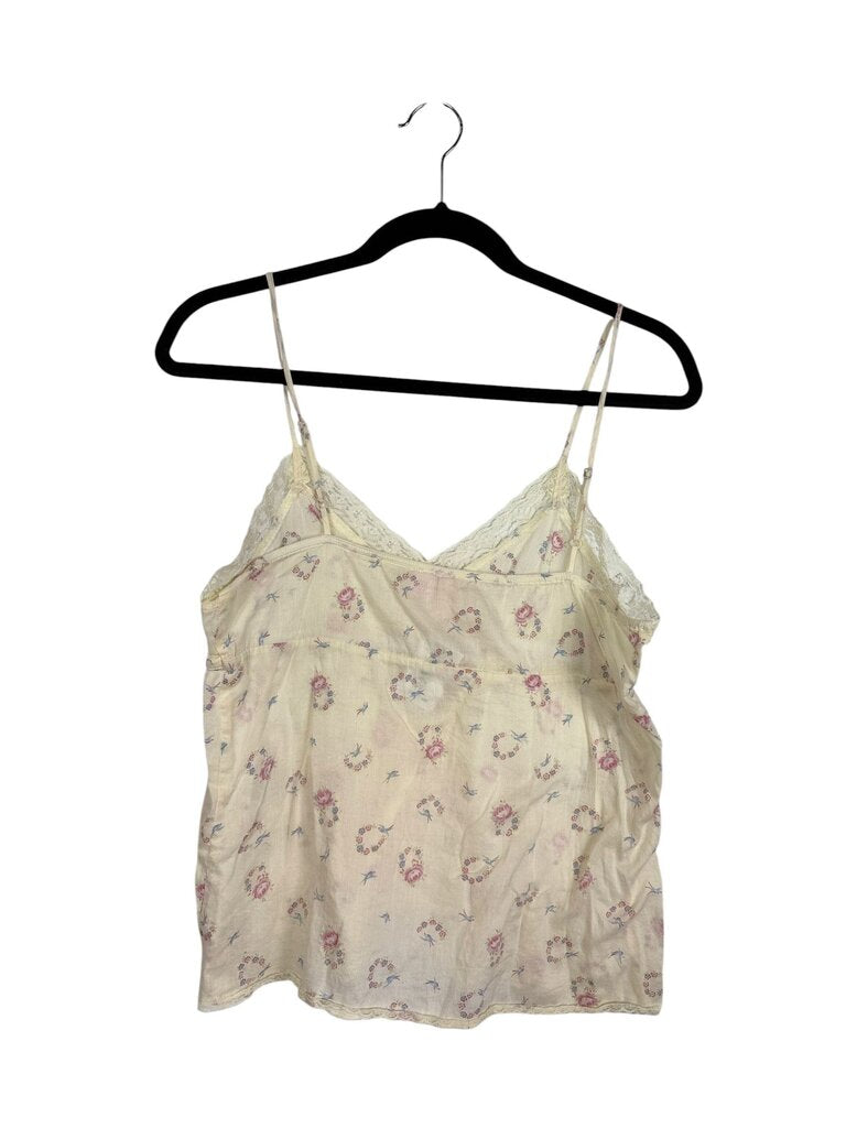 ELIOSE LACE TRIM FLORAL TANK