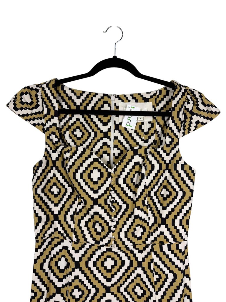 ANTHROPOLOGIE THE CECILY GEO PRINT DRESS