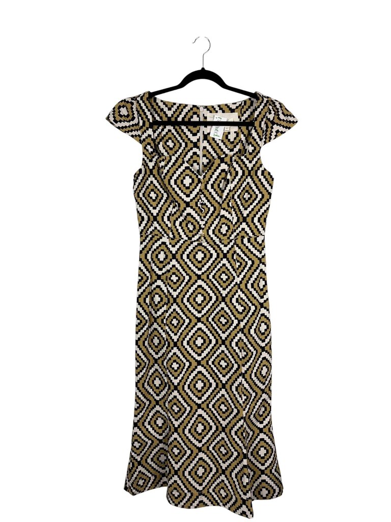 ANTHROPOLOGIE THE CECILY GEO PRINT DRESS