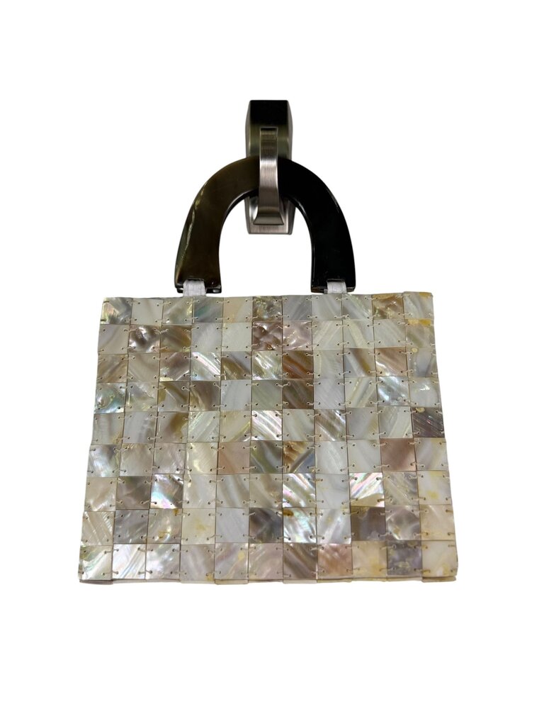 CHECKERED SHELL HANDBAG