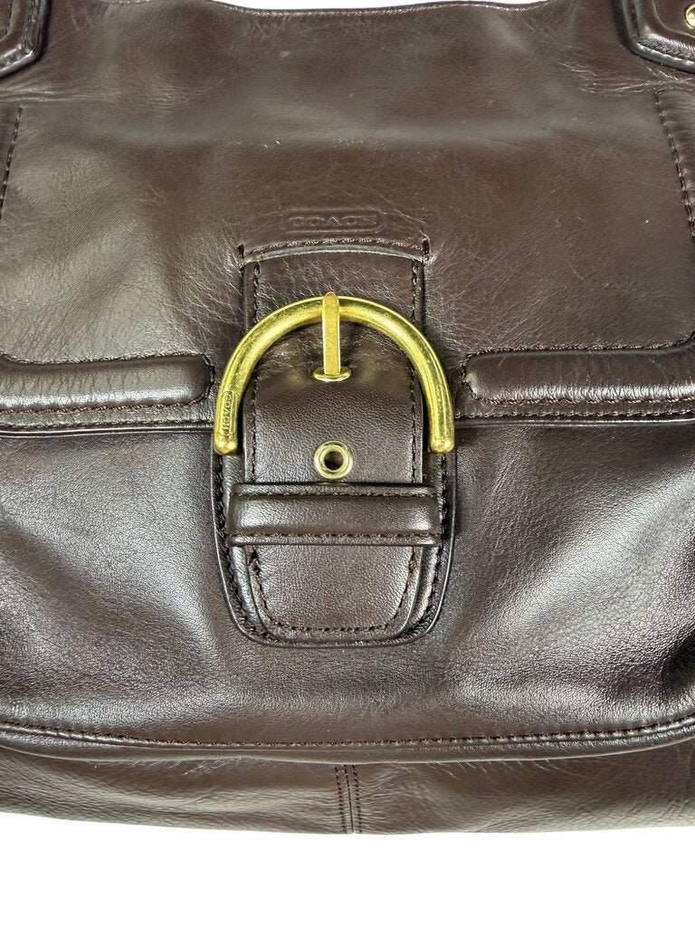 COACH LEATHER SHOULDER BAG