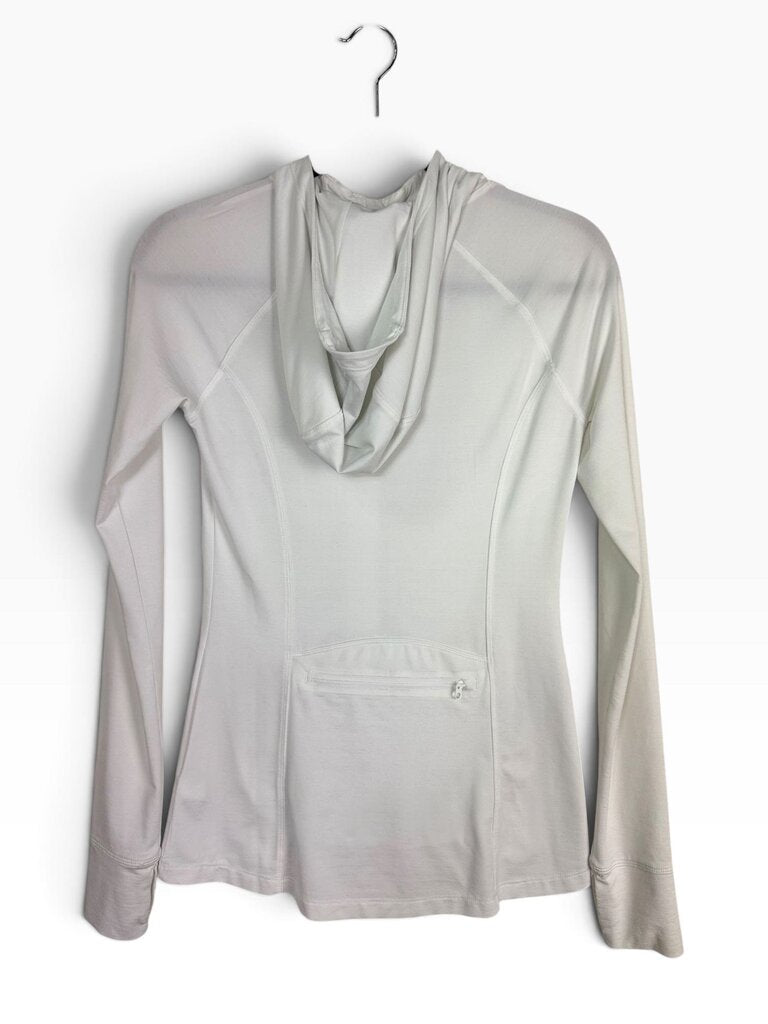 ATHLETA RUCHED ZIP FRONT ATHLETIC JACKET