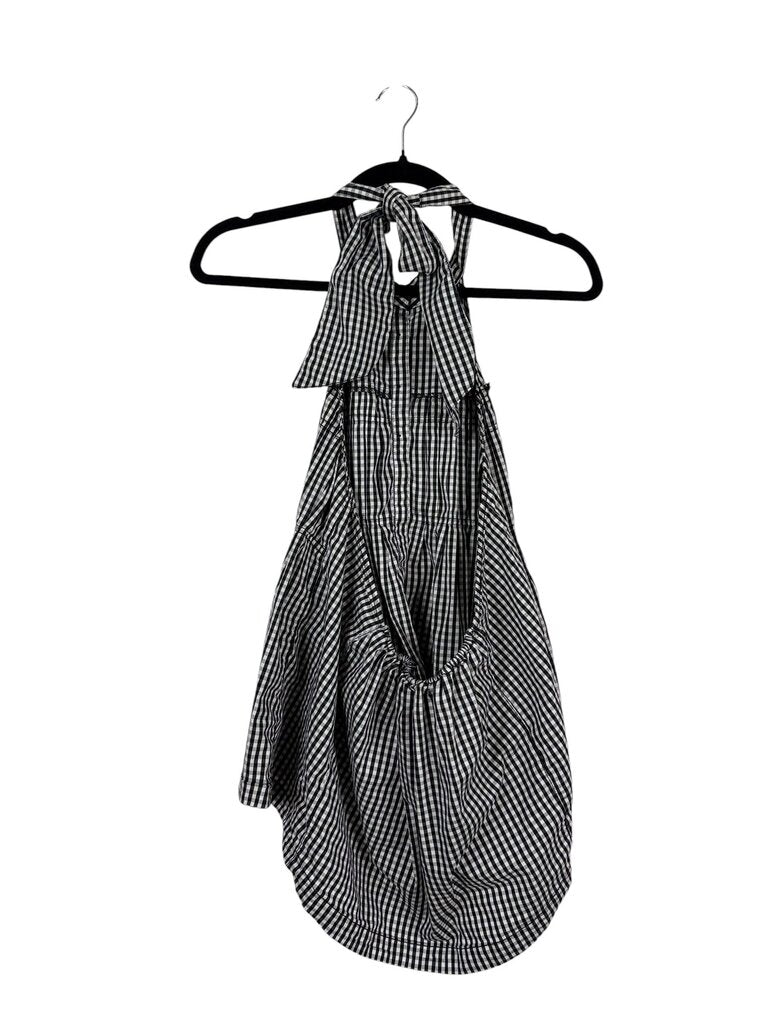 FREE PEOPLE HALTER GINGHAM TOP