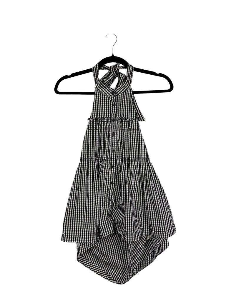 FREE PEOPLE HALTER GINGHAM TOP