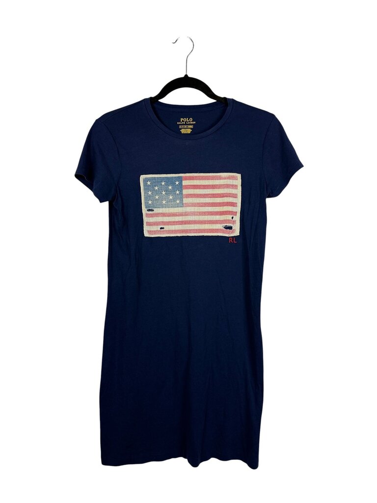 POLO RALPH LAUREN AMERICAN FLAG TEE SHIRT DRESS
