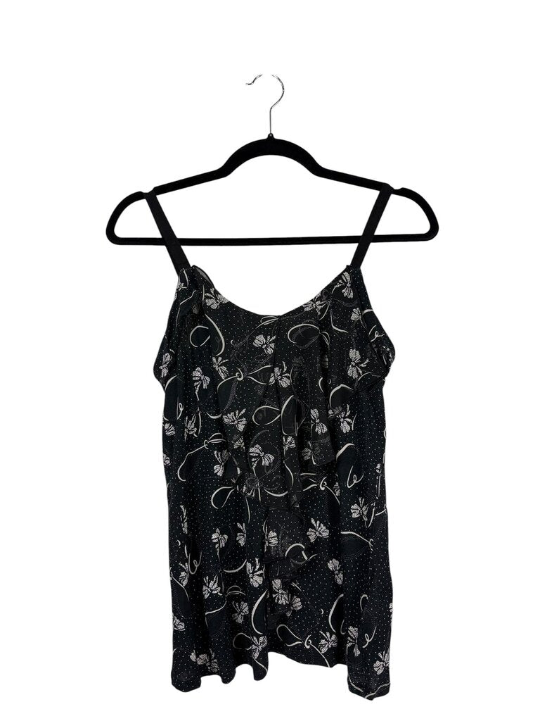 LC LAUREN CONRAD BOW PRINT TANK