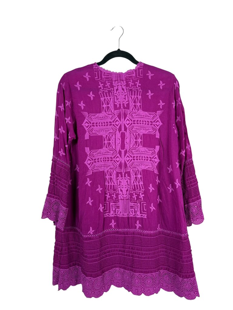 JOHNNY WAS EMBROIDERED SHIFT DRESS
