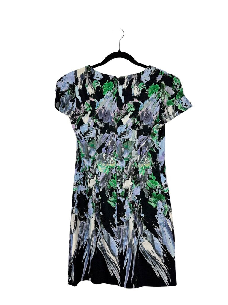 MILLY BRUSHSTROKE PRINT DRESS