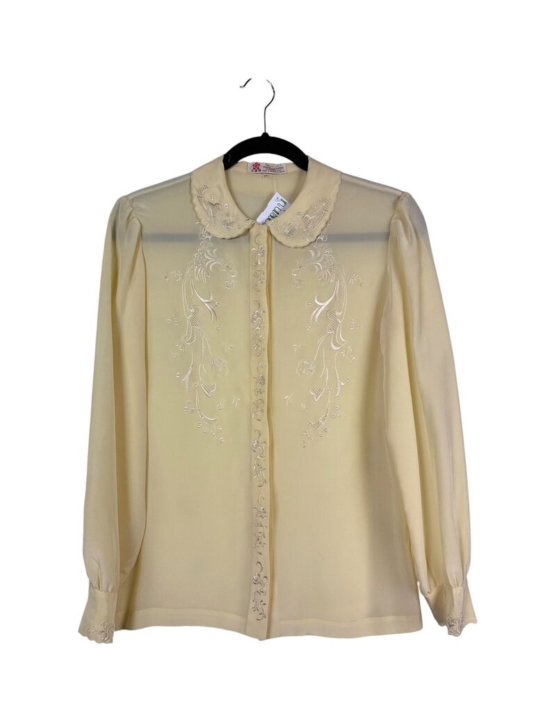 DA-FU-GI SILK EMBROIDERED BUTTON DOWN