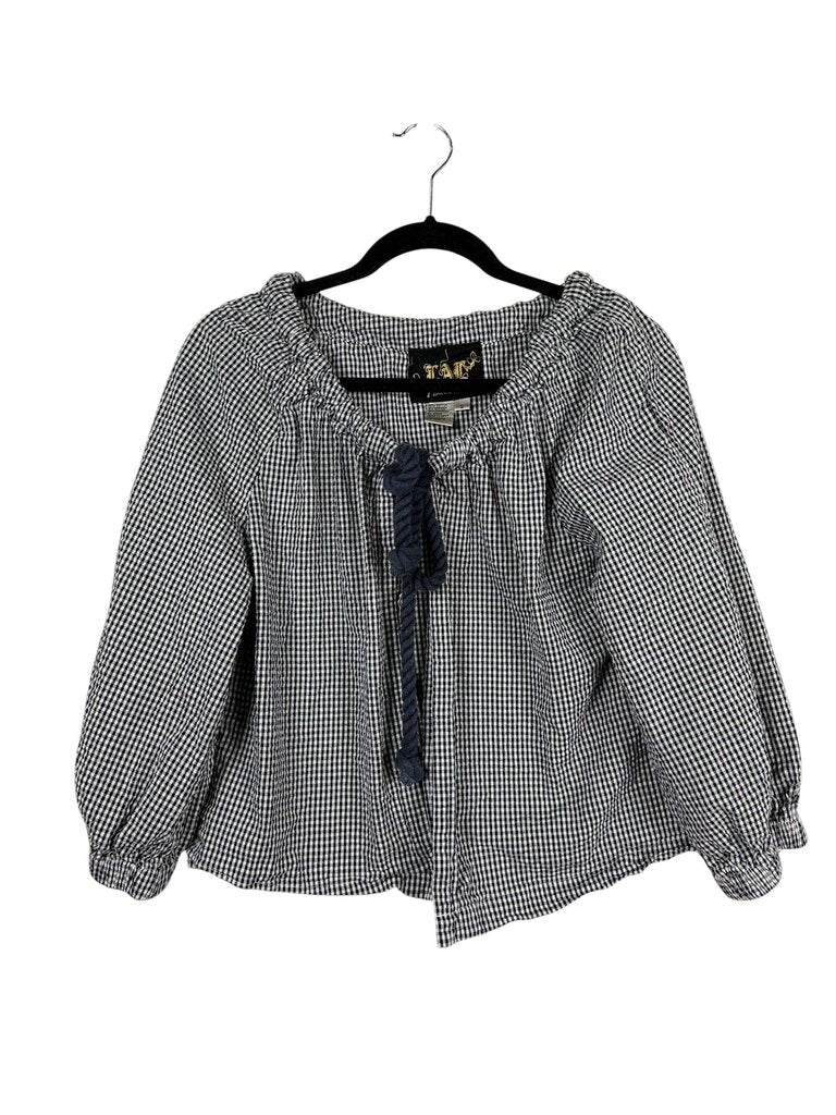 LIVE A LITTLE GINGHAM CARDIGAN