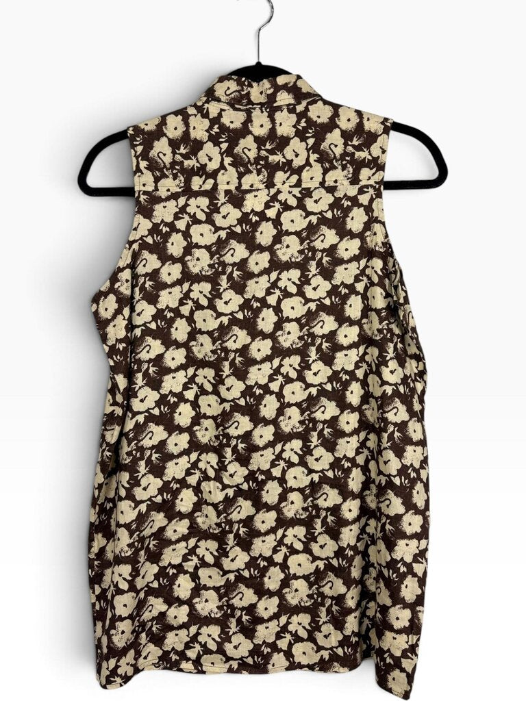 ANN TAYLOR FLORAL BUTTON DOWN
