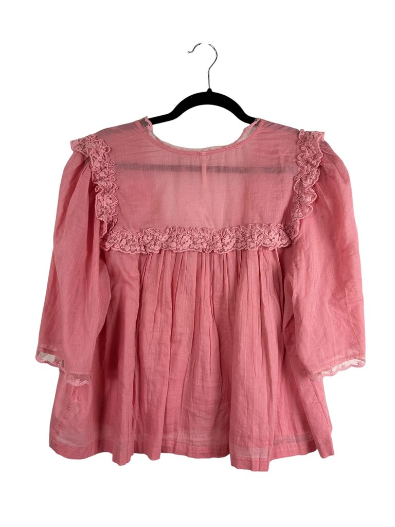FREE PEOPLE BUTTON LACE BLOUSE