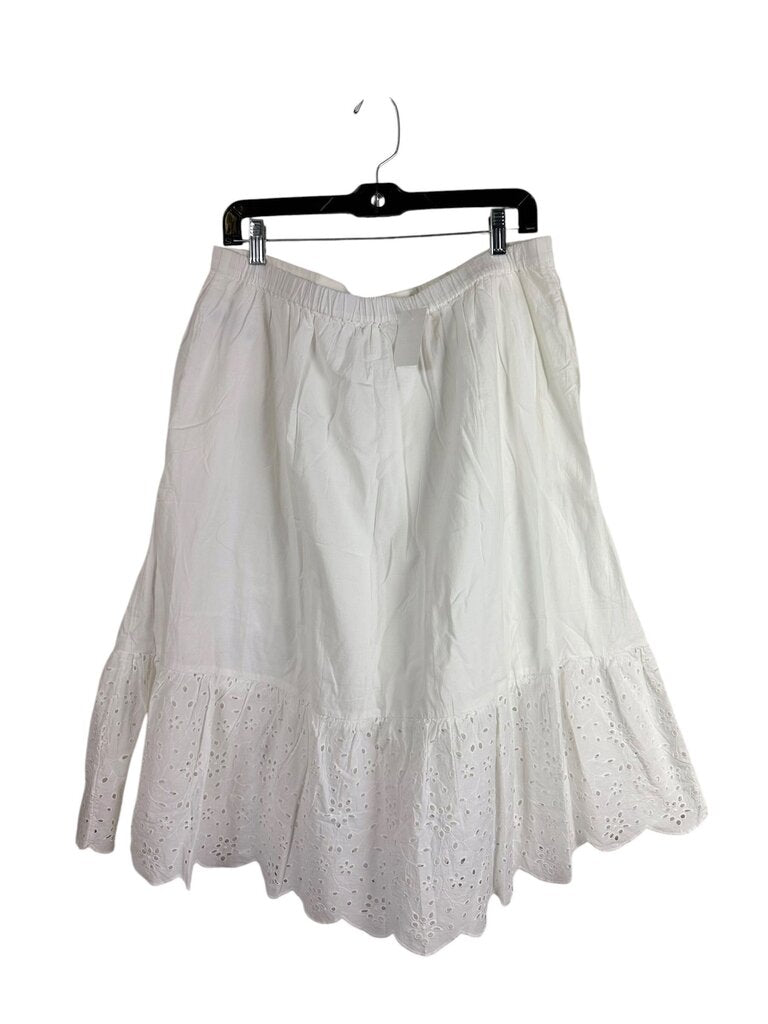 J.CREW EYELET HEM MINI SKIRT