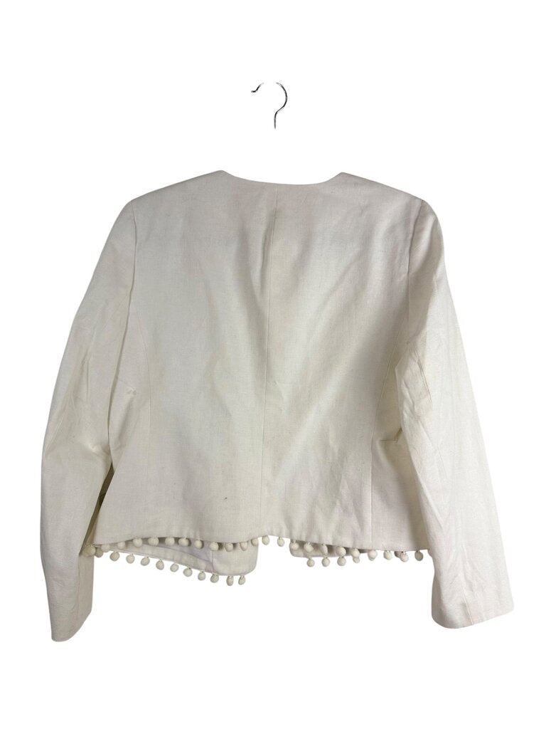 J. CREW OPEN POM POM JACKET