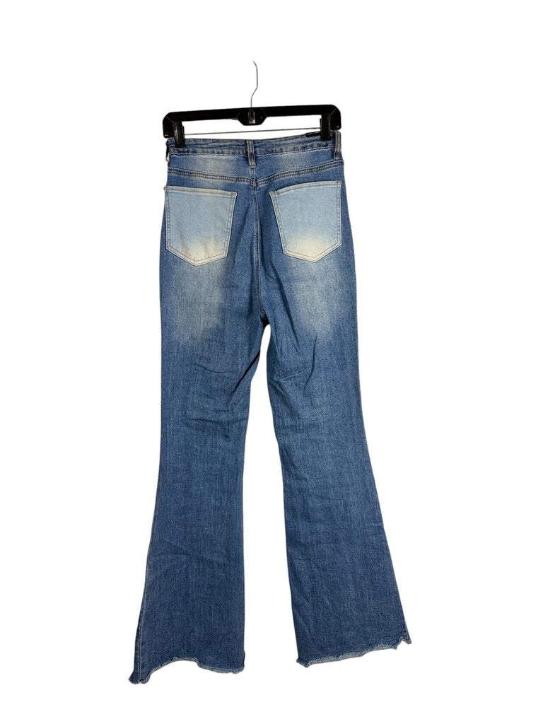 ALMOST FAMOUS PATCHWORK FLARE JEANS