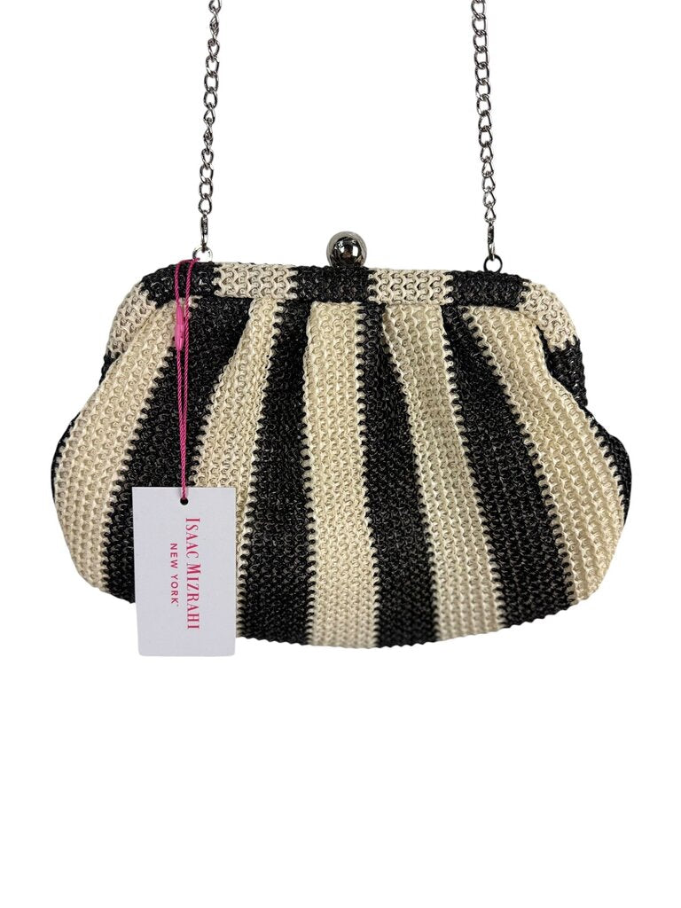 ISAAC MIZRAHI STRIPED CROSSBODY