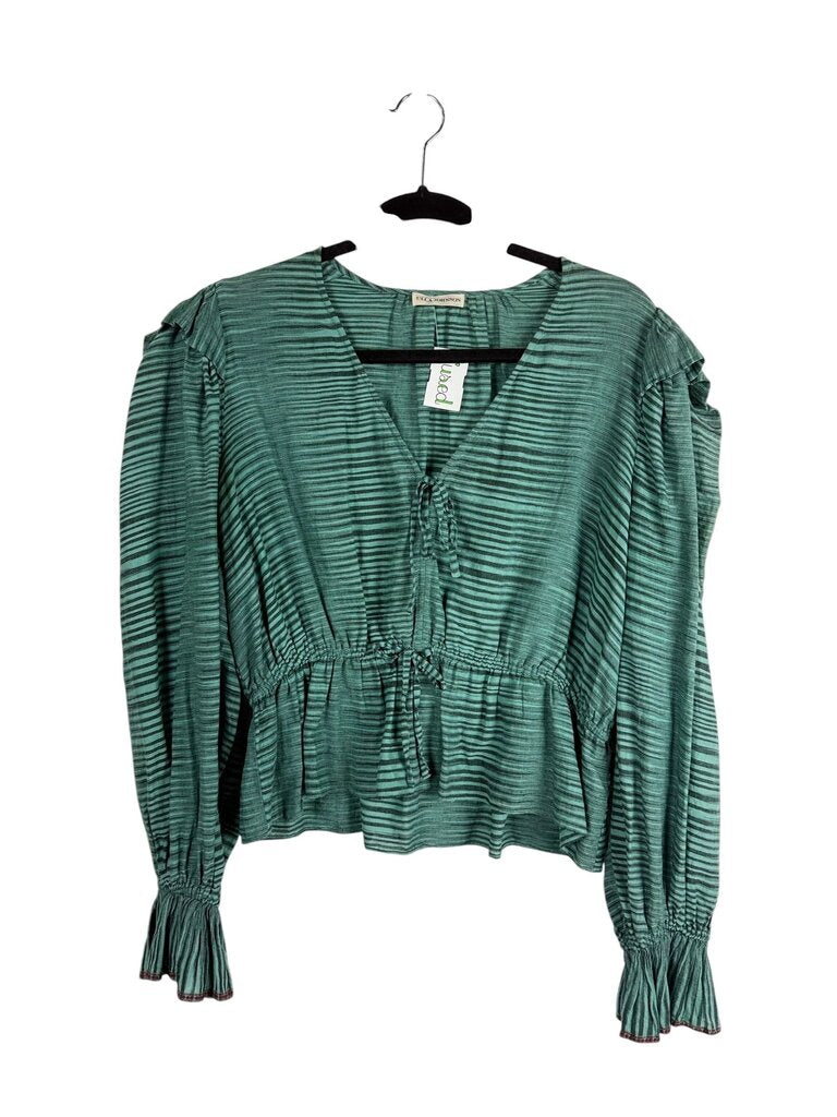 ULLA JOHNSON STRIPE BLOUSE