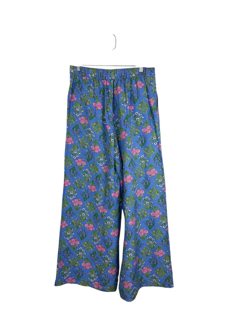 LOFT FLORAL PRINT LINEN PANTS