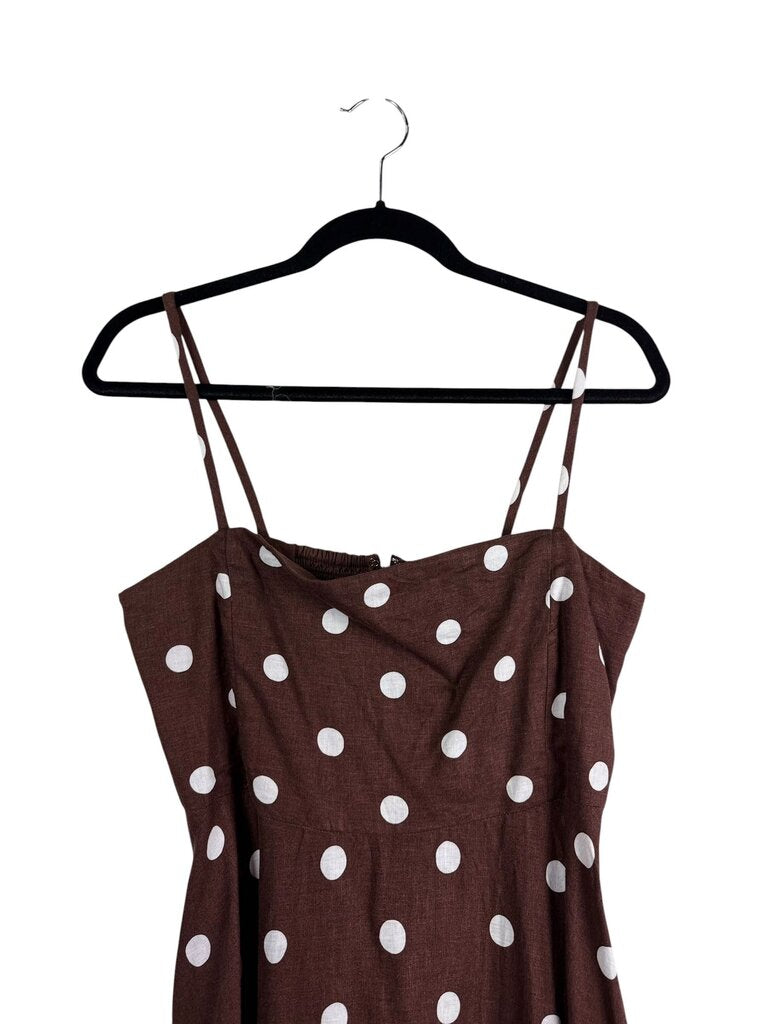 ANN TAYLOR POLKA DOT MIDI DRESS