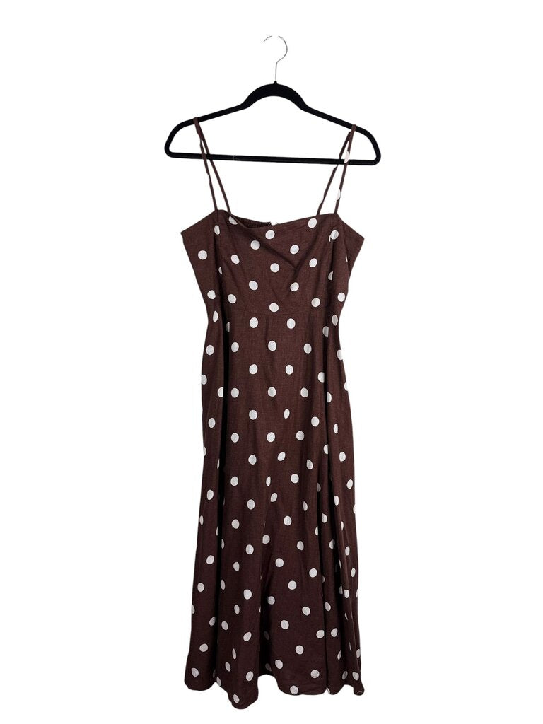 ANN TAYLOR POLKA DOT MIDI DRESS