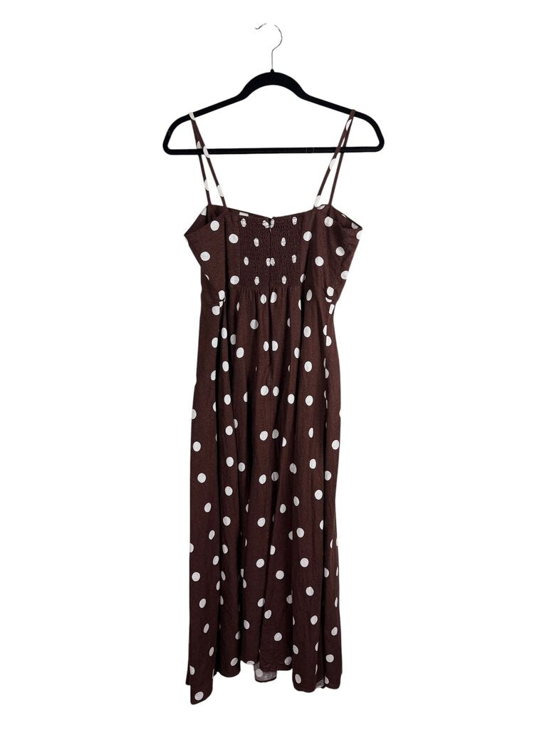 ANN TAYLOR POLKA DOT MIDI DRESS