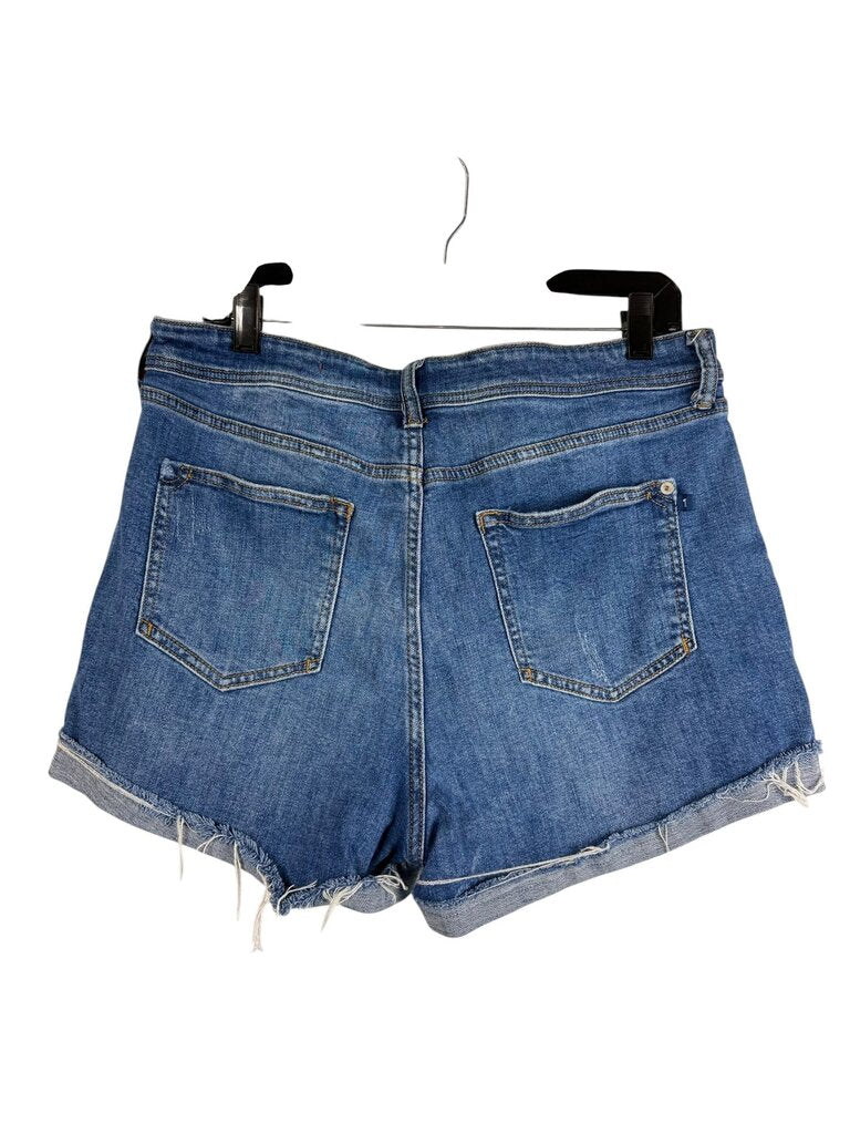 PILCRO DISTRESSED DENIM SHORTS