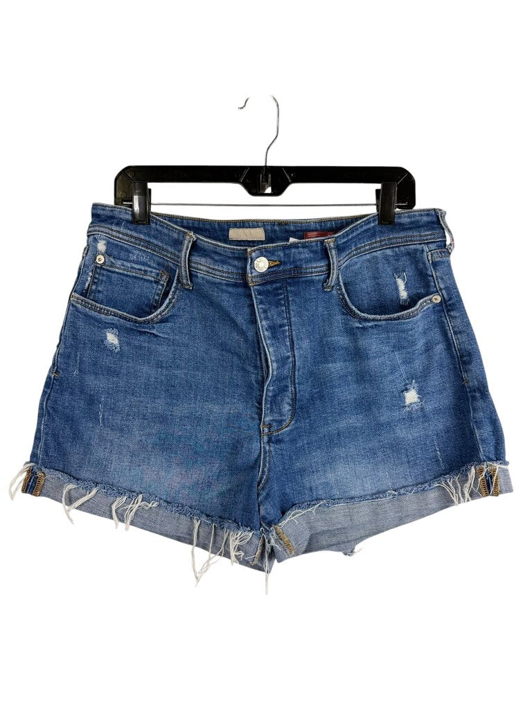 PILCRO DISTRESSED DENIM SHORTS