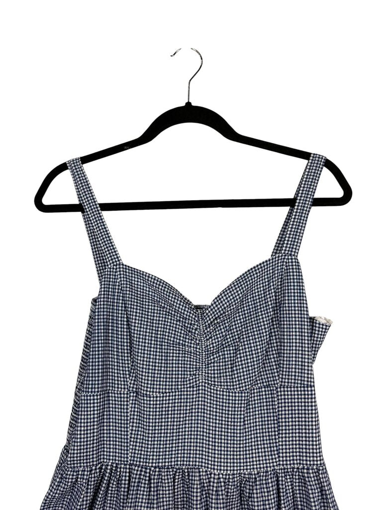 DRAPER JAMES GINGHAM MIDI DRESS