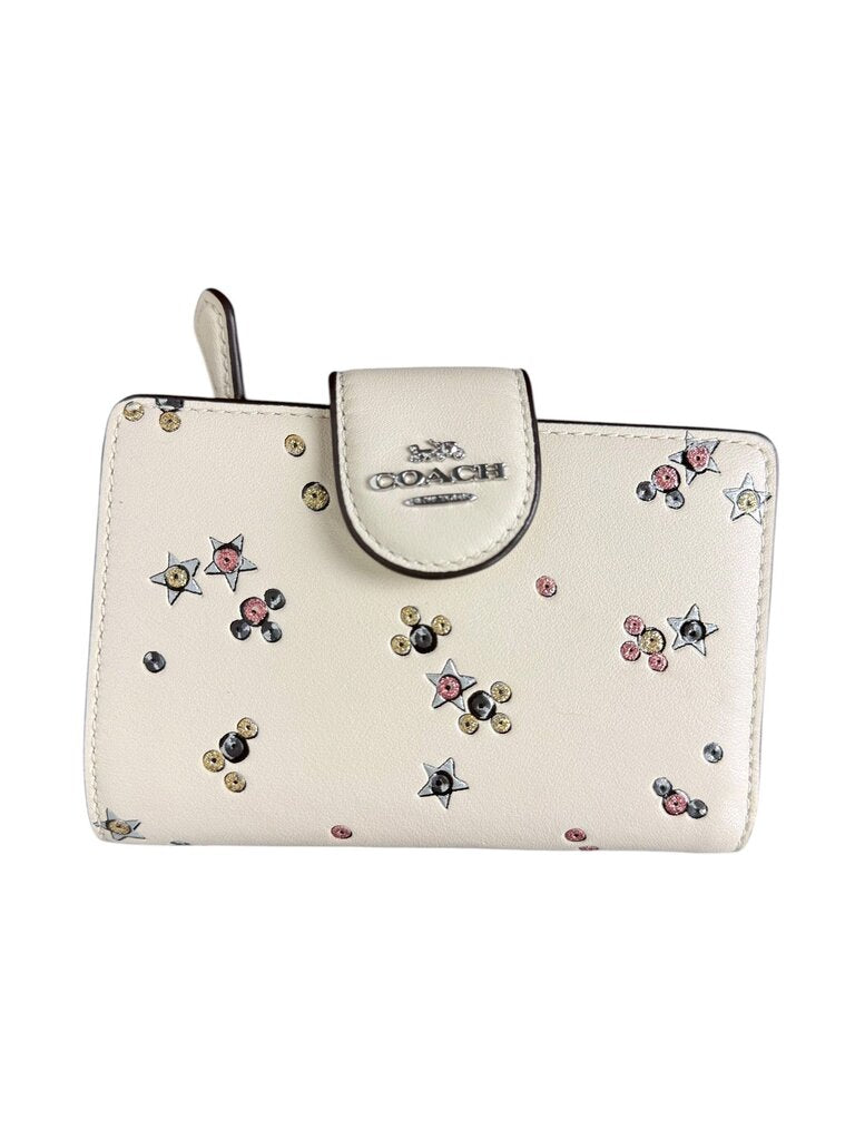 COACH STAR BI-FOLD LEATHER WALLET