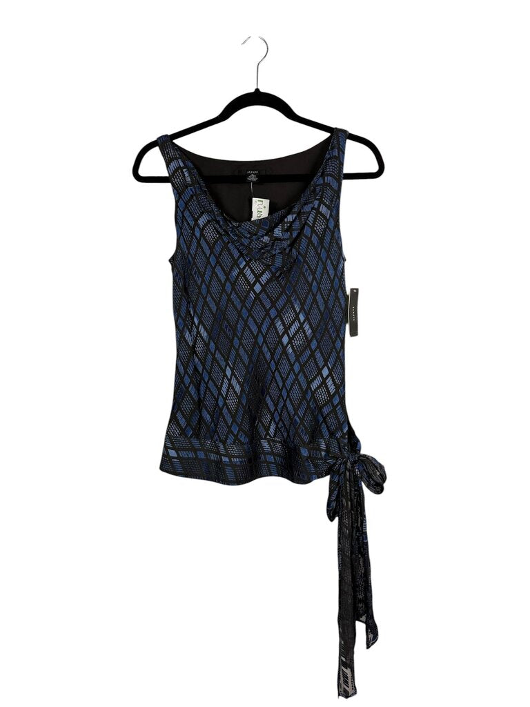 ALFANI VELVET COWL NECK TOP