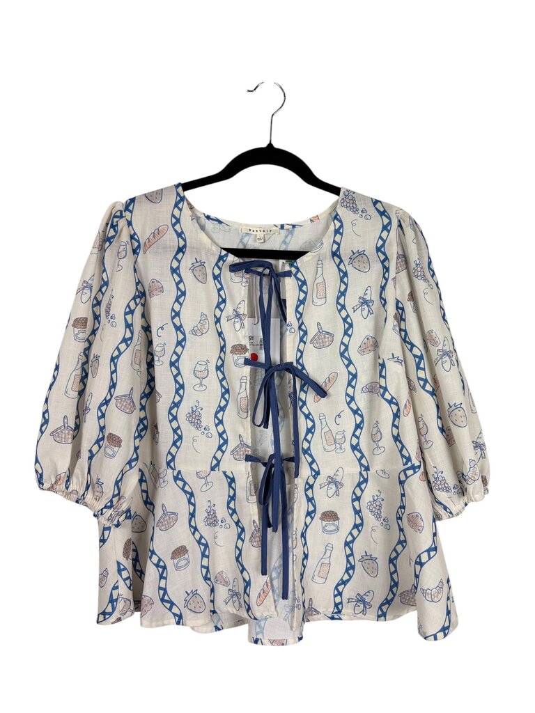 BAEVELY PICNIC MOTIF PRINT BLOUSE