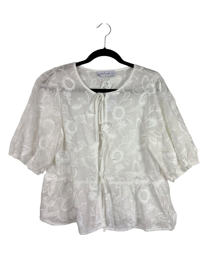 PETAL & PUP FLORAL TIE BLOUSE
