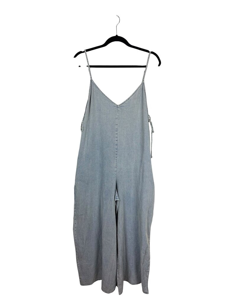 EN CREME DENIM JUMPSUIT